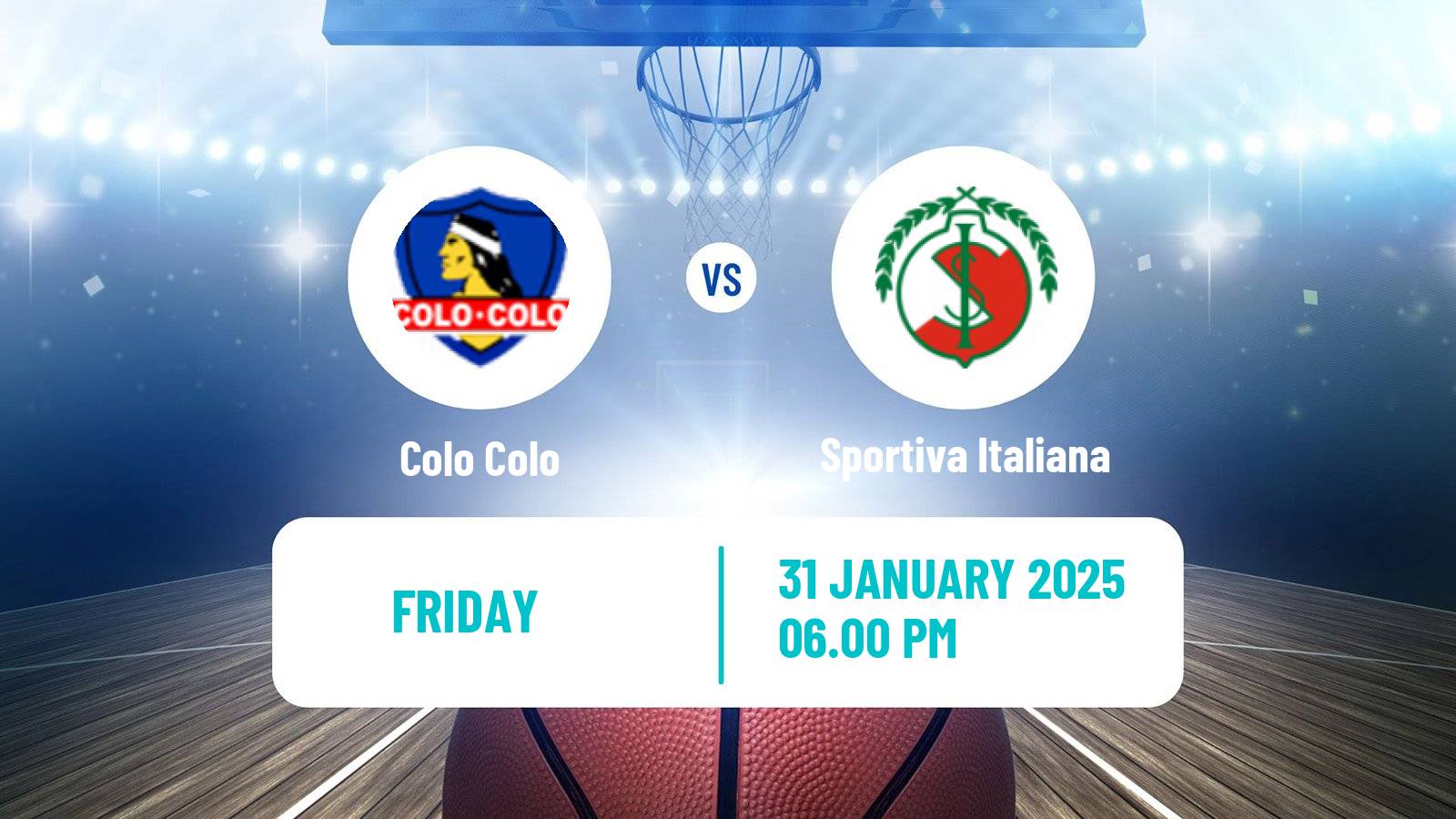 Basketball Chilean LNB Colo Colo - Sportiva Italiana