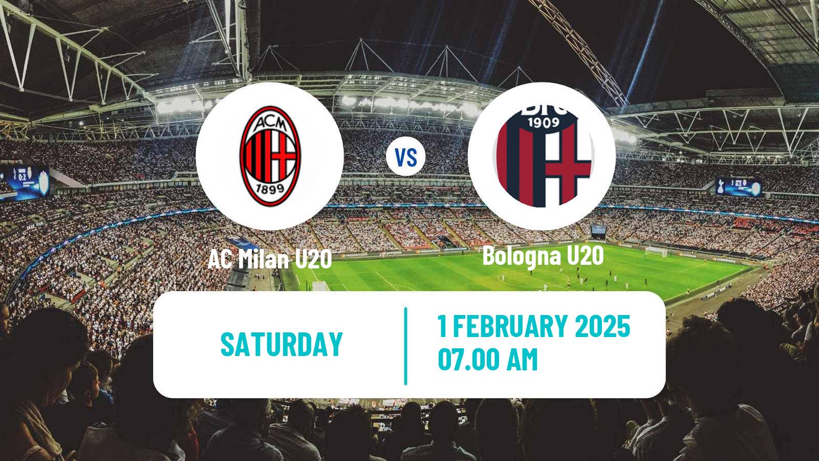 Soccer Italian Primavera 1 Milan U20 - Bologna U20