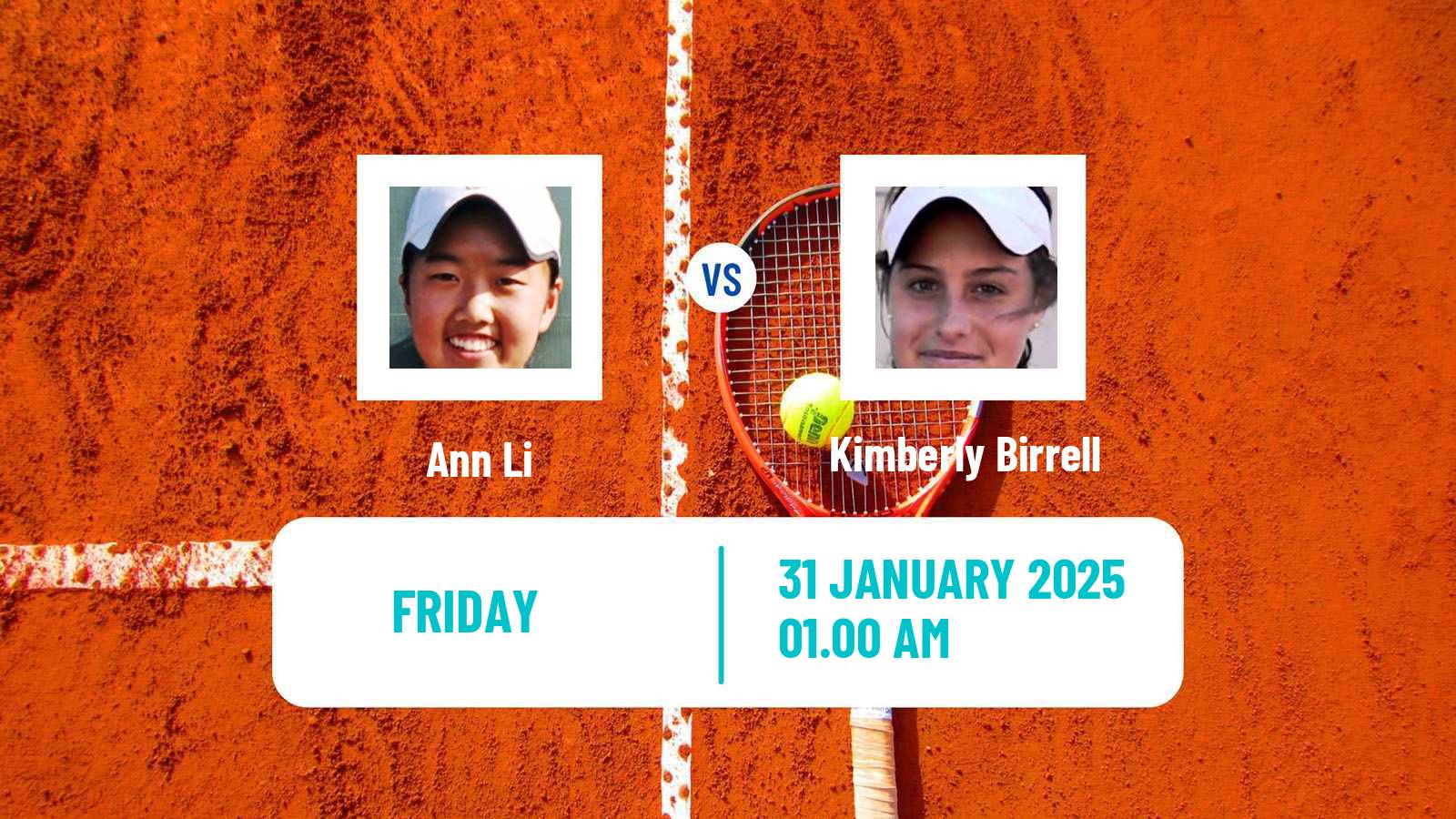 Tennis WTA Singapore Ann Li - Kimberly Birrell