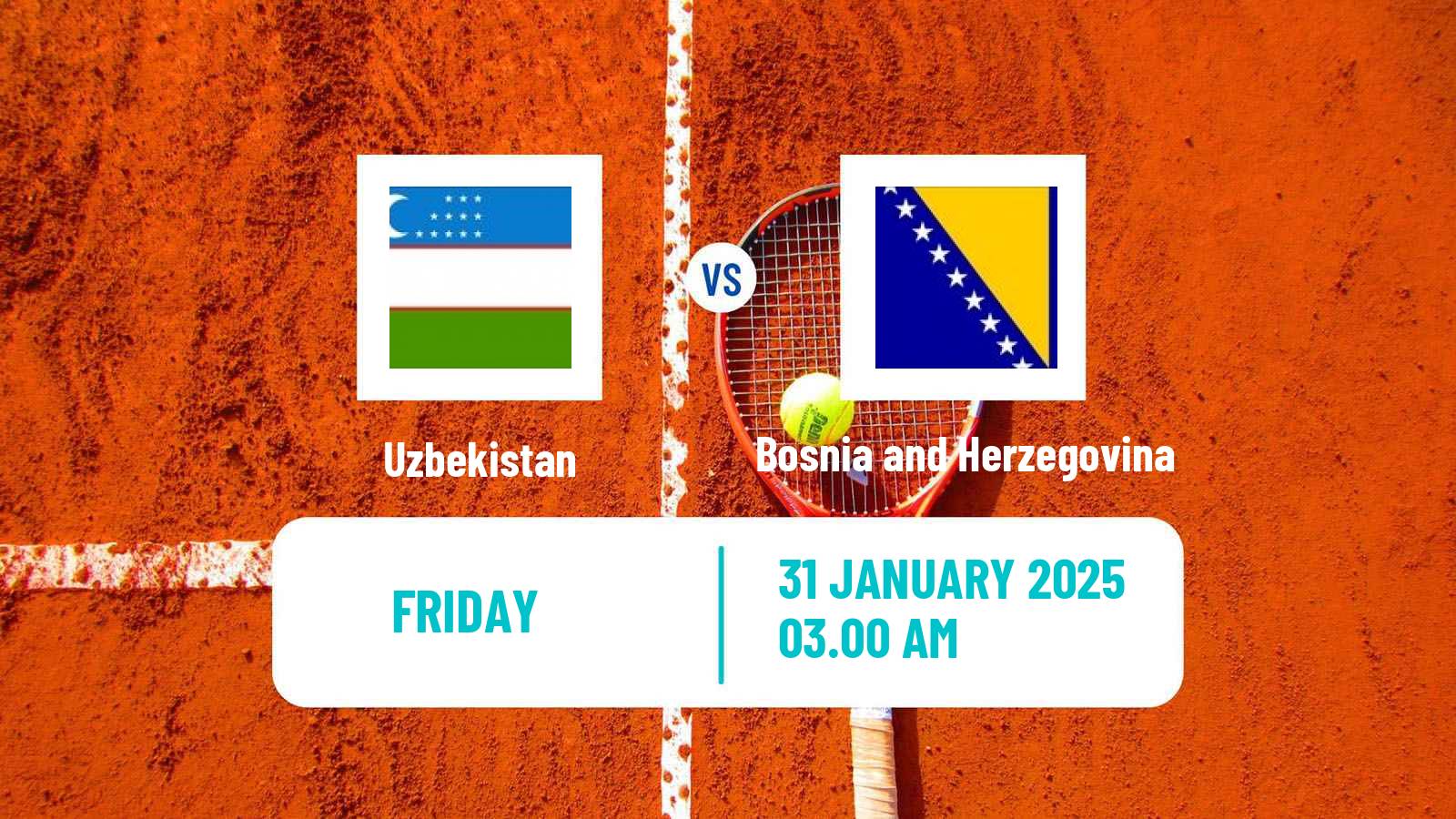 Tennis Davis Cup World Group I Teams Uzbekistan - Bosnia and Herzegovina