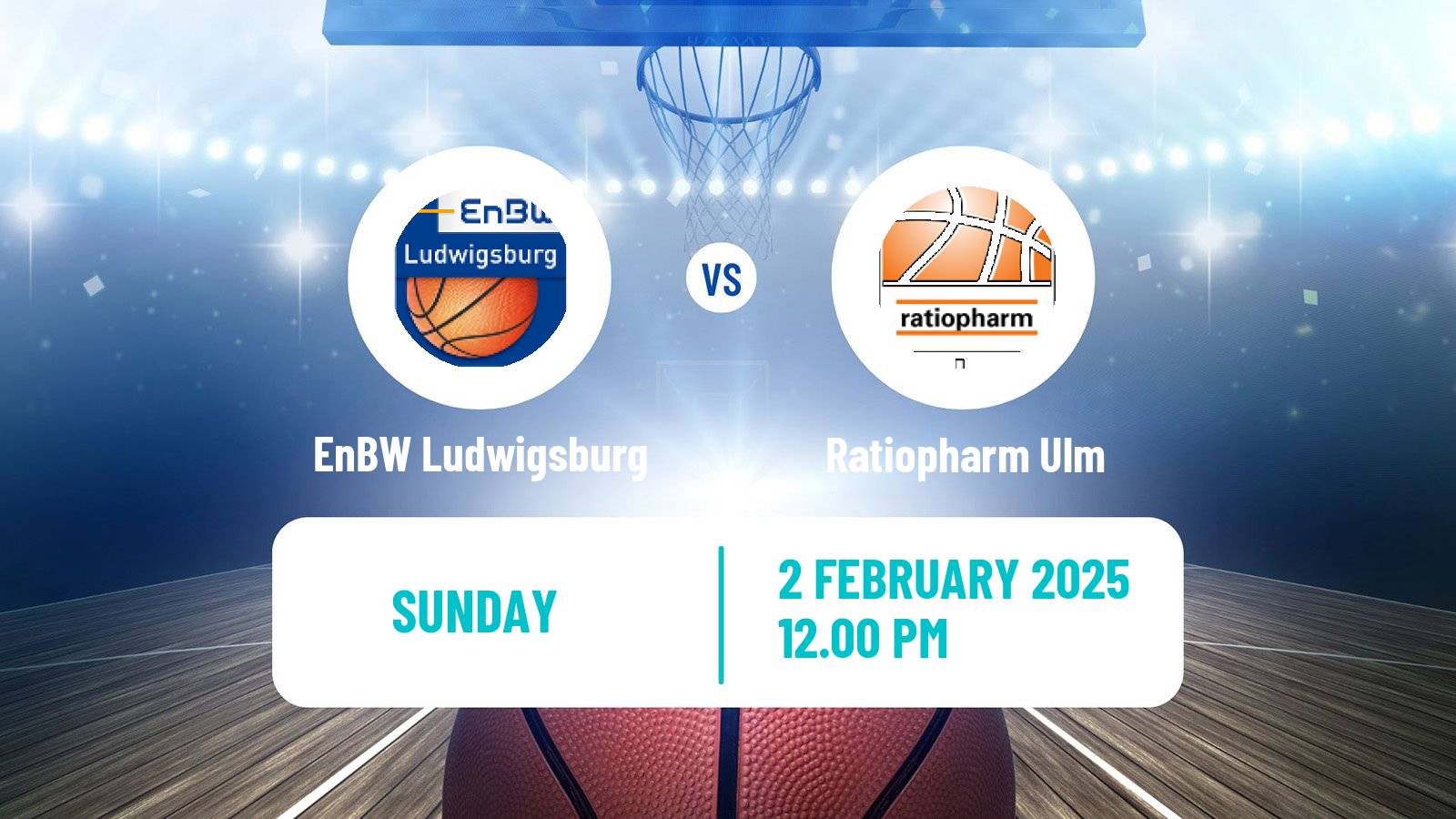 Basketball German BBL Ludwigsburg - Ratiopharm Ulm