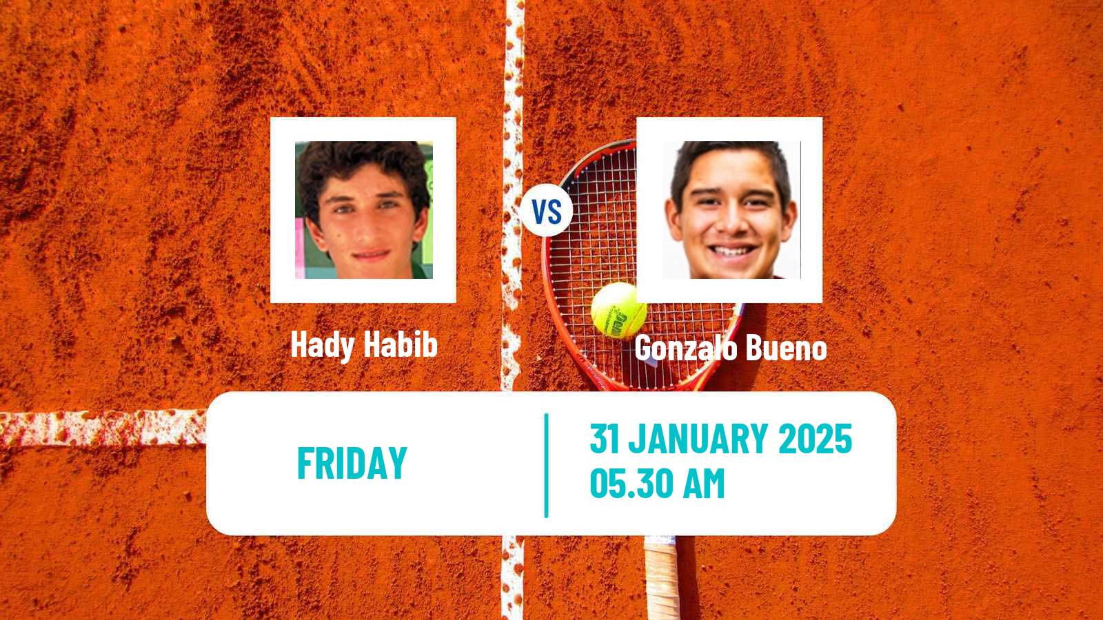 Tennis Davis Cup World Group I Hady Habib - Gonzalo Bueno