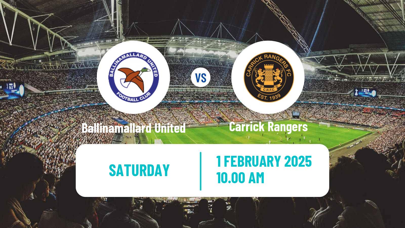 Soccer Northern Irish Cup Ballinamallard United - Carrick Rangers