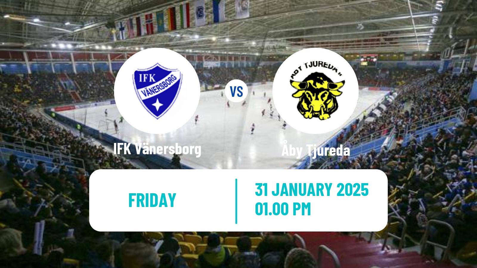 Bandy Swedish Elitserien Bandy IFK Vänersborg - Åby Tjureda