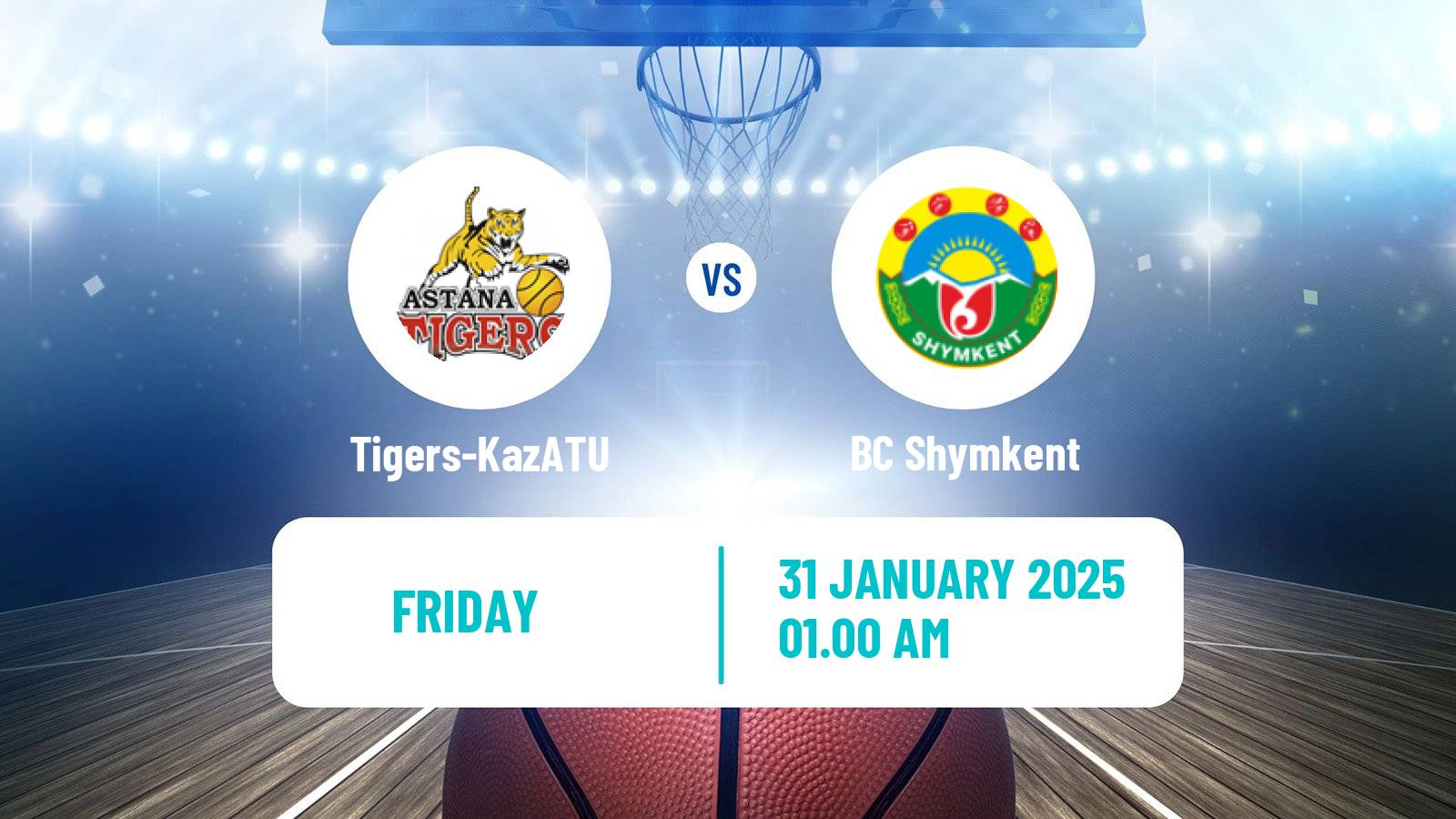 Basketball Kazakh Higher League Basketball Tigers-KazATU - Shymkent