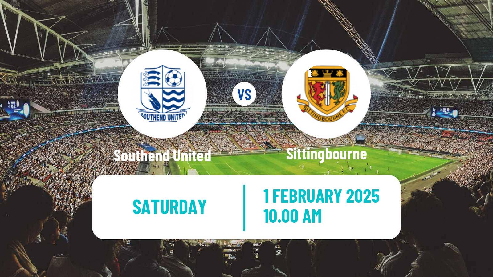 Soccer English FA Trophy Southend United - Sittingbourne