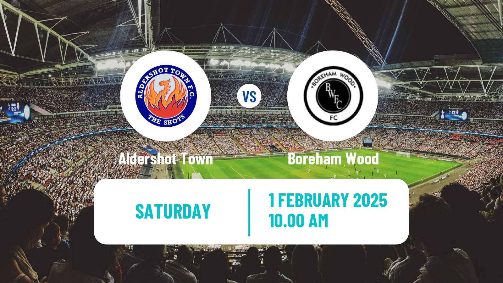 Soccer English FA Trophy Aldershot Town - Boreham Wood