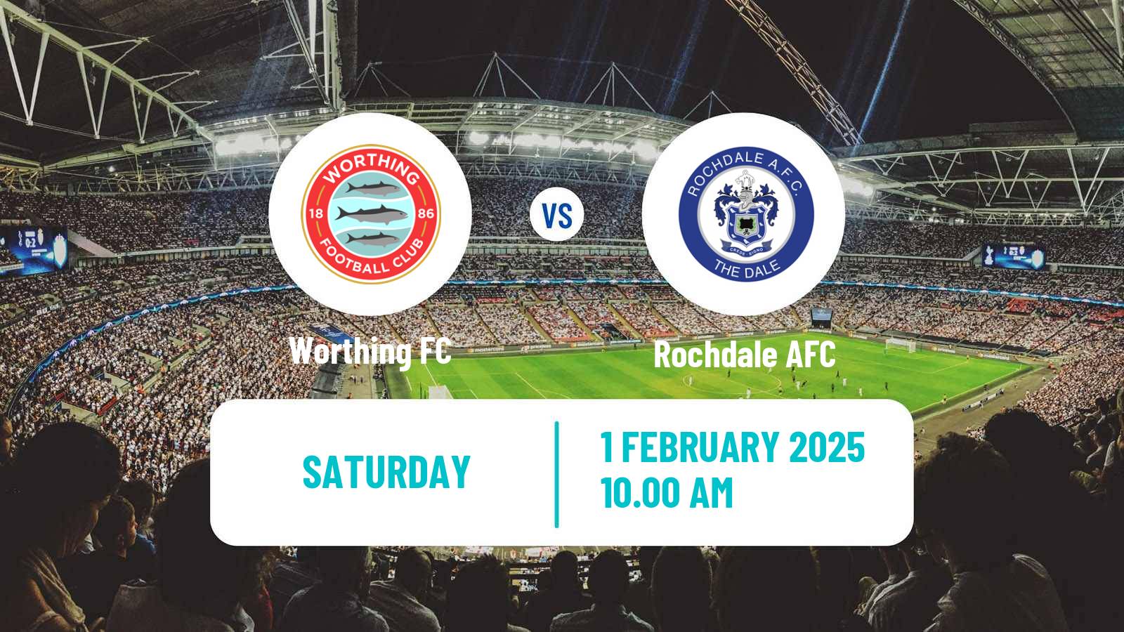 Soccer English FA Trophy Worthing - Rochdale