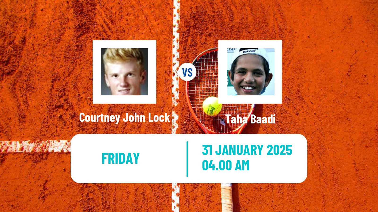 Tennis Davis Cup World Group II Courtney John Lock - Taha Baadi