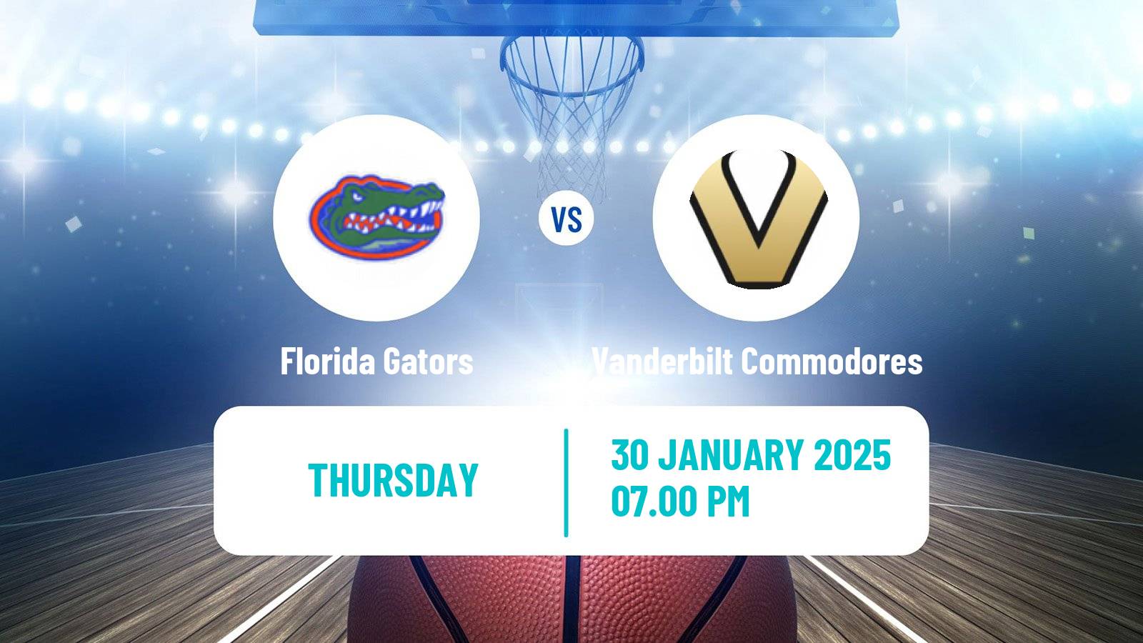 Basketball NCAA College Basketball Women Florida Gators - Vanderbilt Commodores