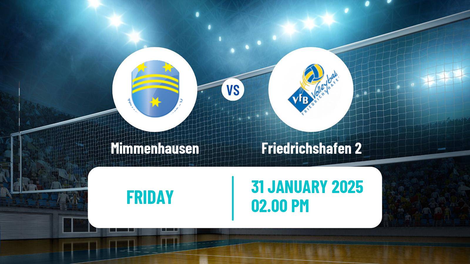 Volleyball German 2 Bundesliga South Volleyball Mimmenhausen - Friedrichshafen 2