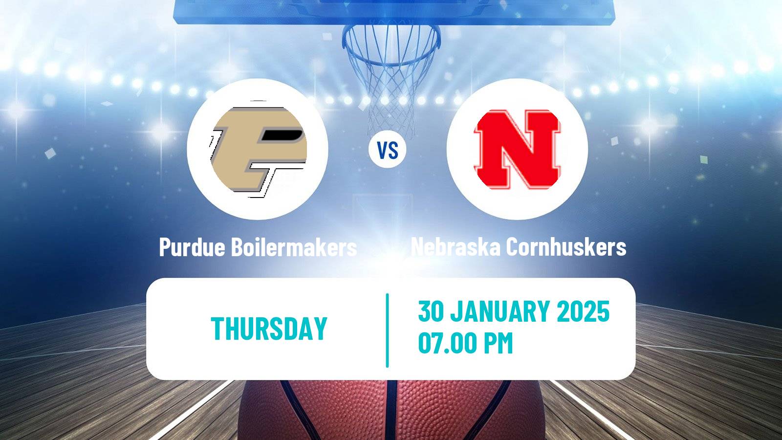 Basketball NCAA College Basketball Women Purdue Boilermakers - Nebraska Cornhuskers