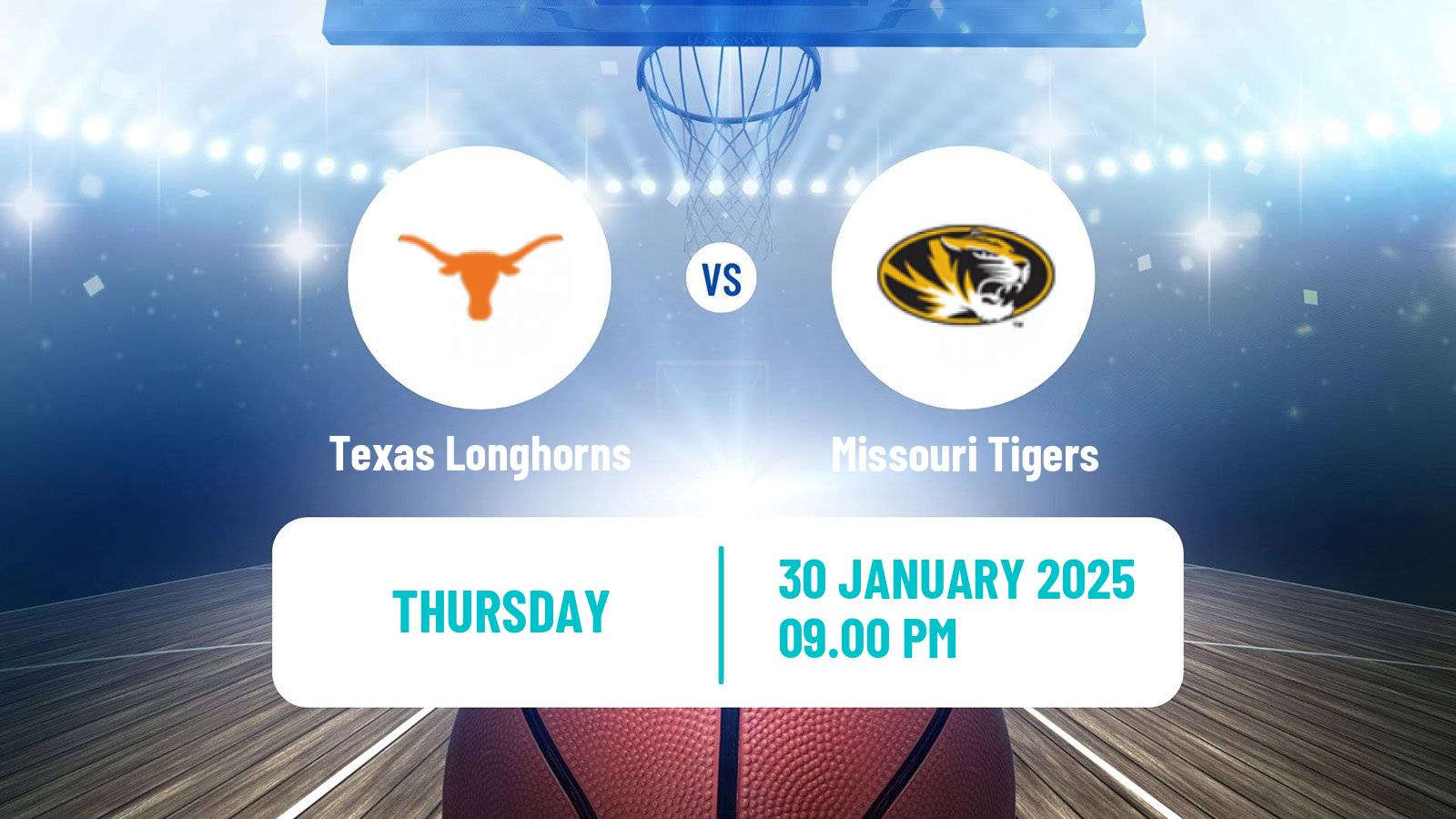 Basketball NCAA College Basketball Women Texas Longhorns - Missouri Tigers