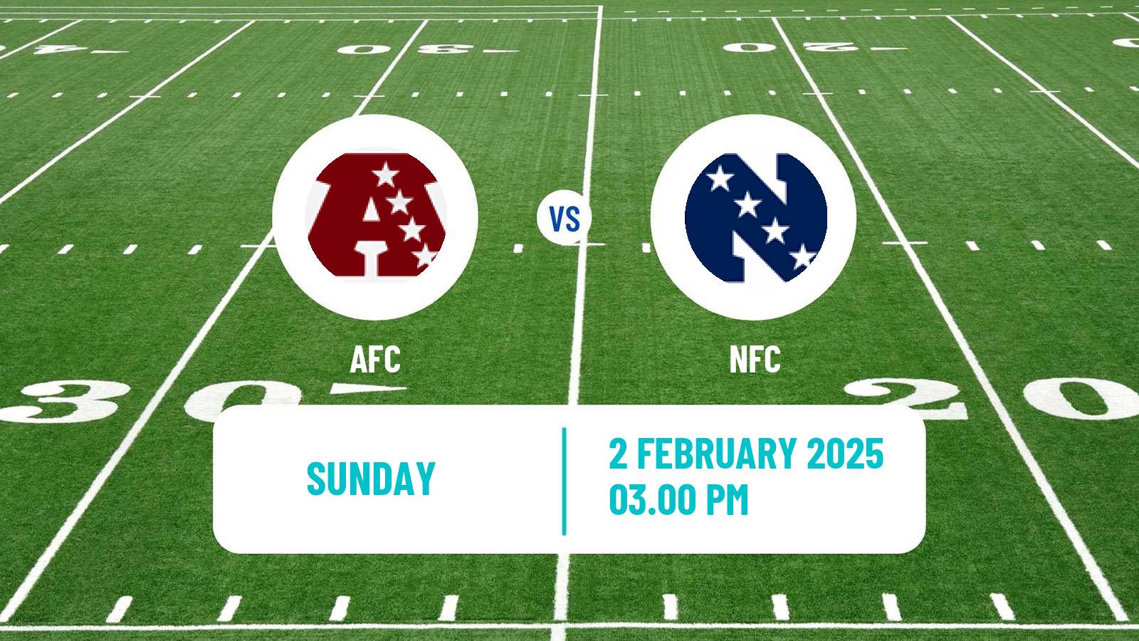 American football NFL AFC - NFC