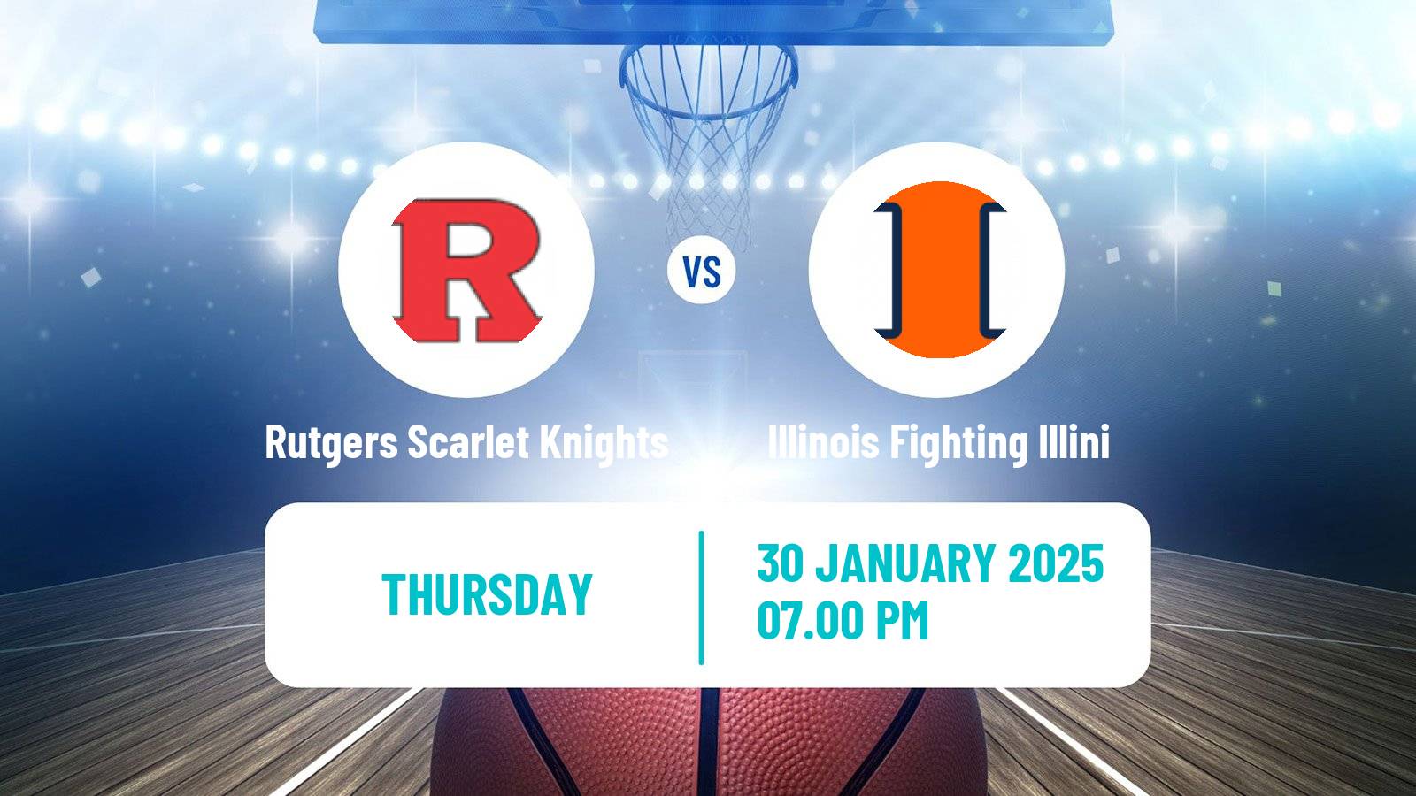 Basketball NCAA College Basketball Women Rutgers Scarlet Knights - Illinois Fighting Illini