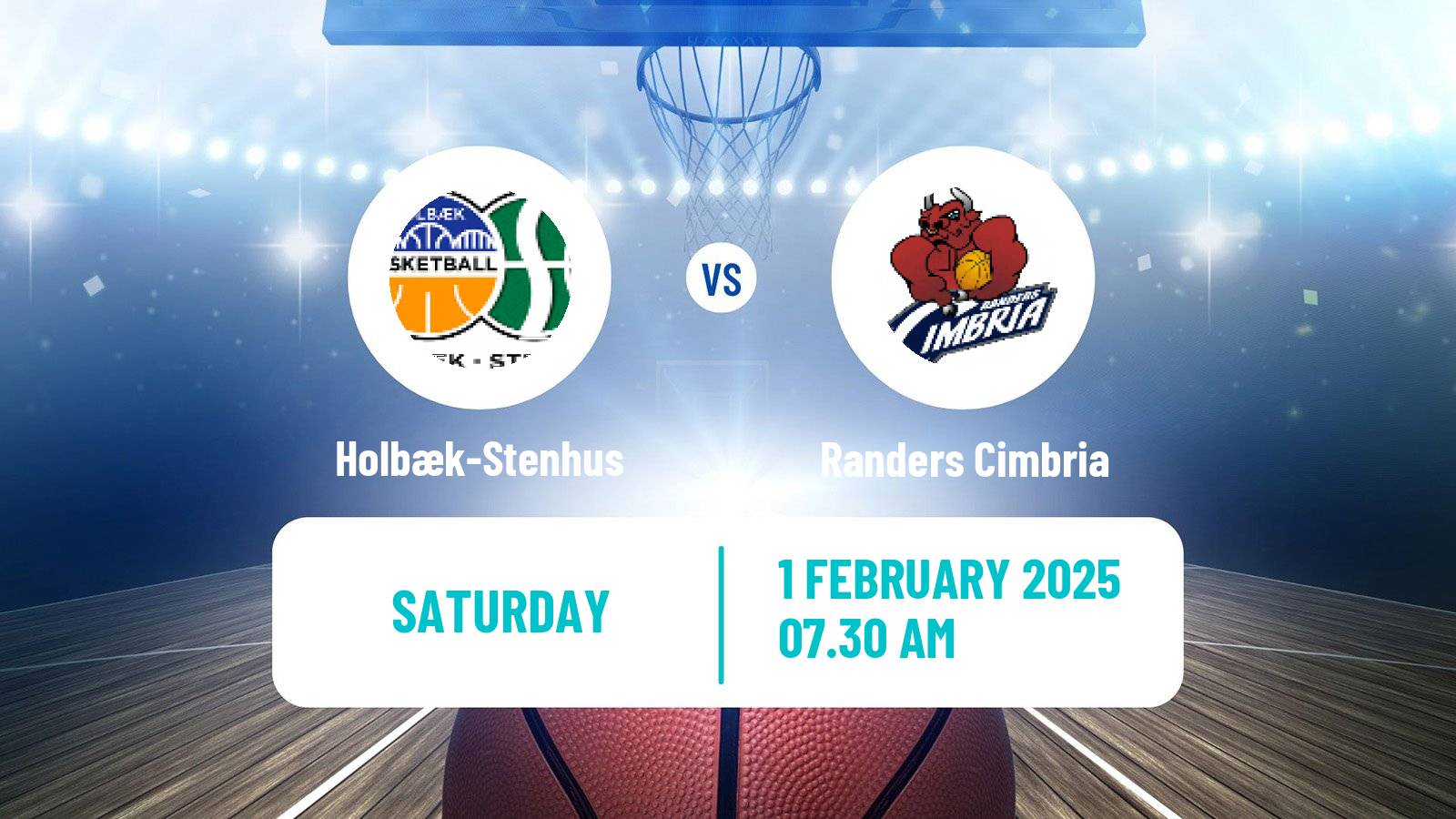 Basketball Danish Basketligaen Holbæk-Stenhus - Randers Cimbria