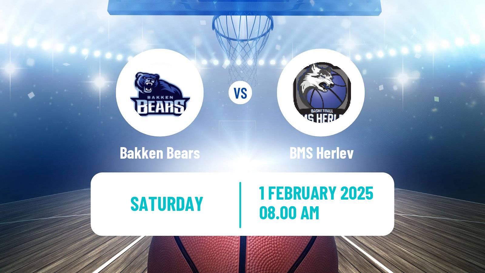 Basketball Danish Basketligaen Bakken Bears - BMS Herlev