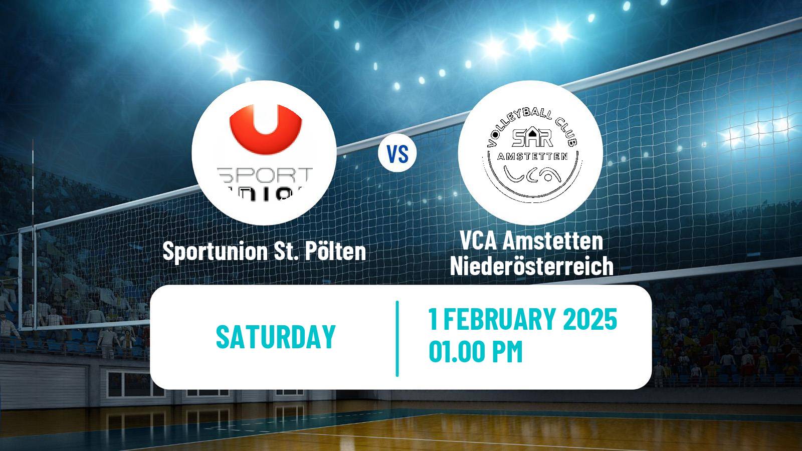 Volleyball Austrian Volley League Sportunion St. Pölten - VCA Amstetten Niederösterreich