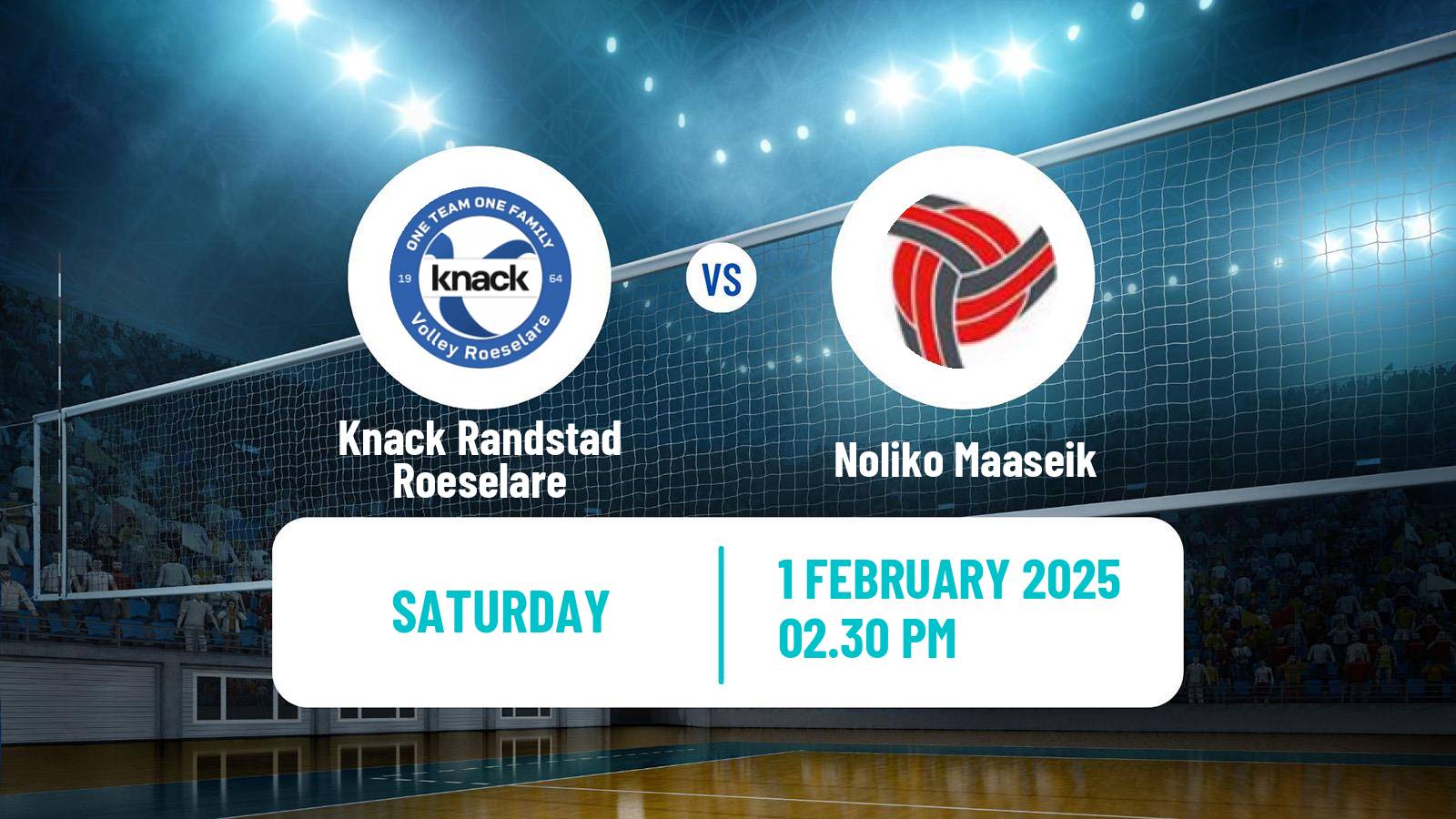 Volleyball Belgian League Volleyball Knack Randstad Roeselare - Noliko Maaseik