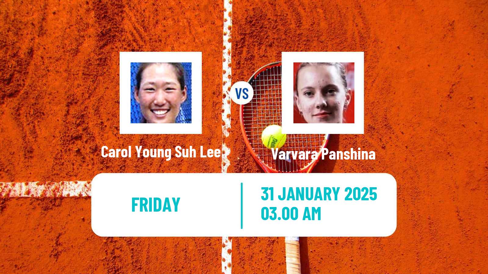 Tennis ITF W15 Sharm Elsheikh Women Carol Young Suh Lee - Varvara Panshina