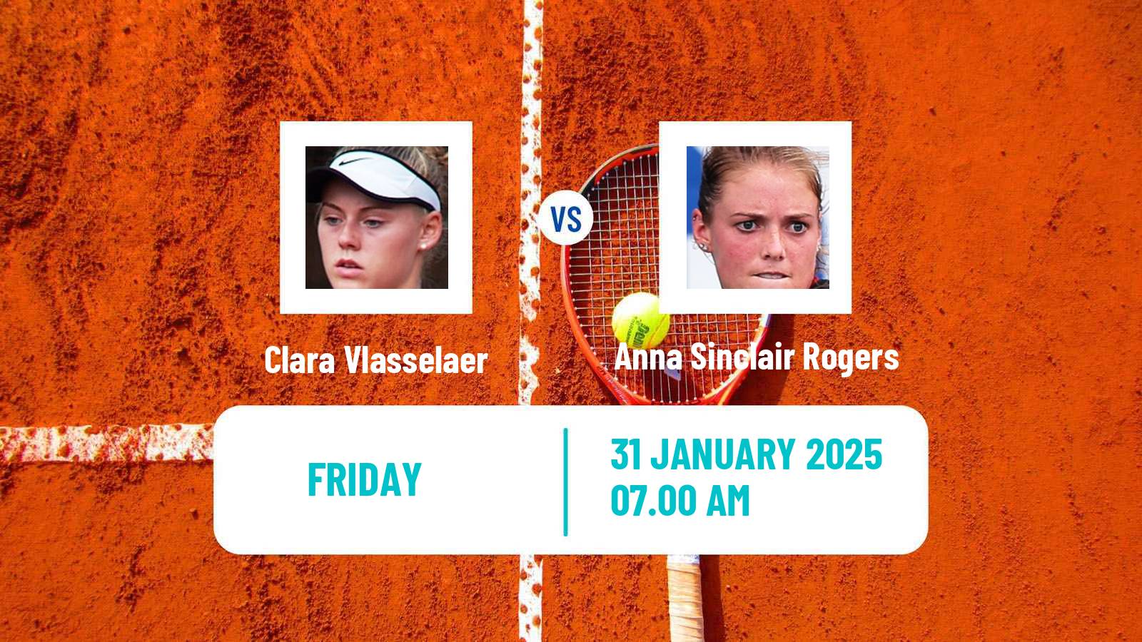 Tennis ITF W35 Glasgow Women Clara Vlasselaer - Anna Sinclair Rogers