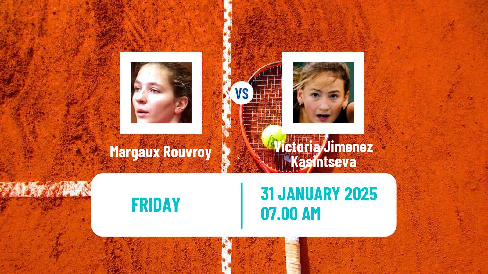 Tennis ITF W75 Andrezieux Boutheon Women Margaux Rouvroy - Victoria Jimenez Kasintseva