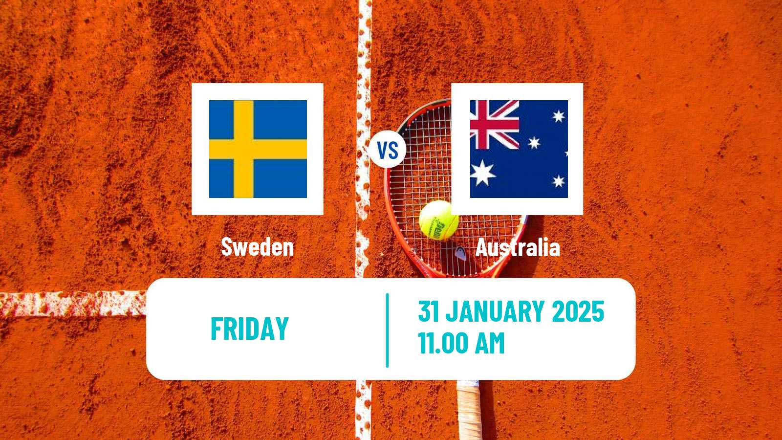 Tennis Davis Cup - World Group Teams Sweden - Australia