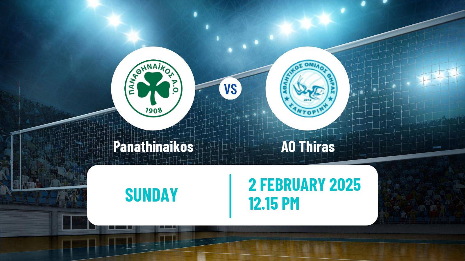 Volleyball Greek A1 Volleyball Women Panathinaikos - Thiras