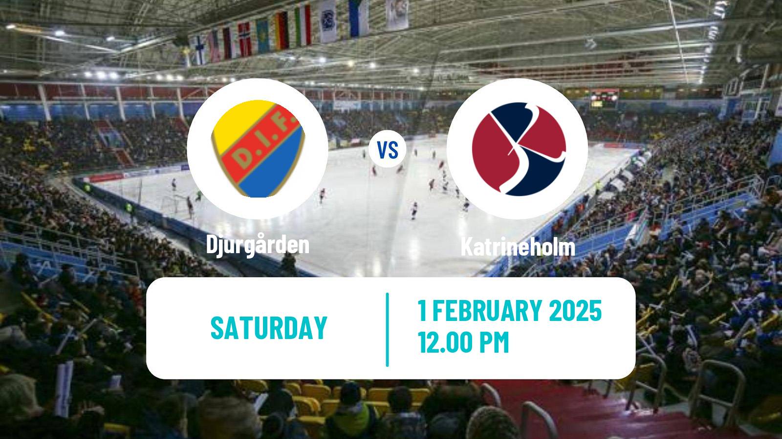 Bandy Swedish Allsvenskan Bandy Djurgården - Katrineholm