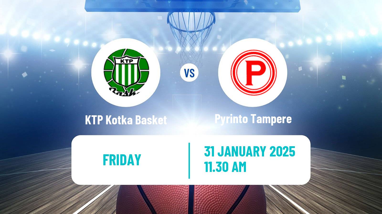 Basketball Finnish Korisliiga KTP Kotka Basket - Pyrinto Tampere