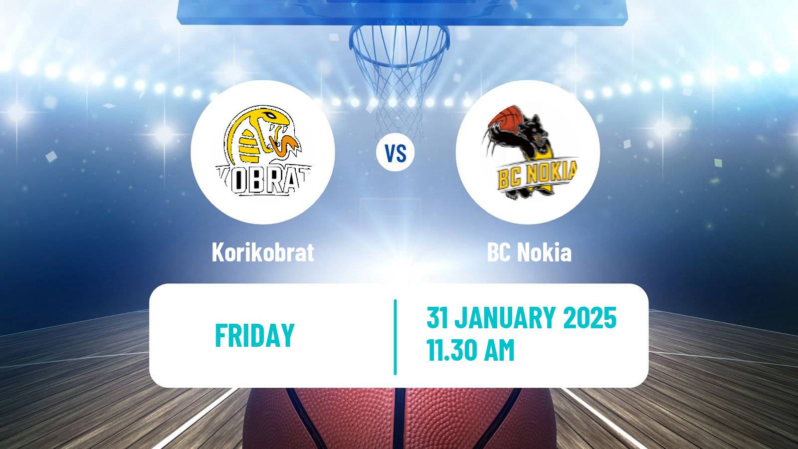 Basketball Finnish Korisliiga Korikobrat - BC Nokia