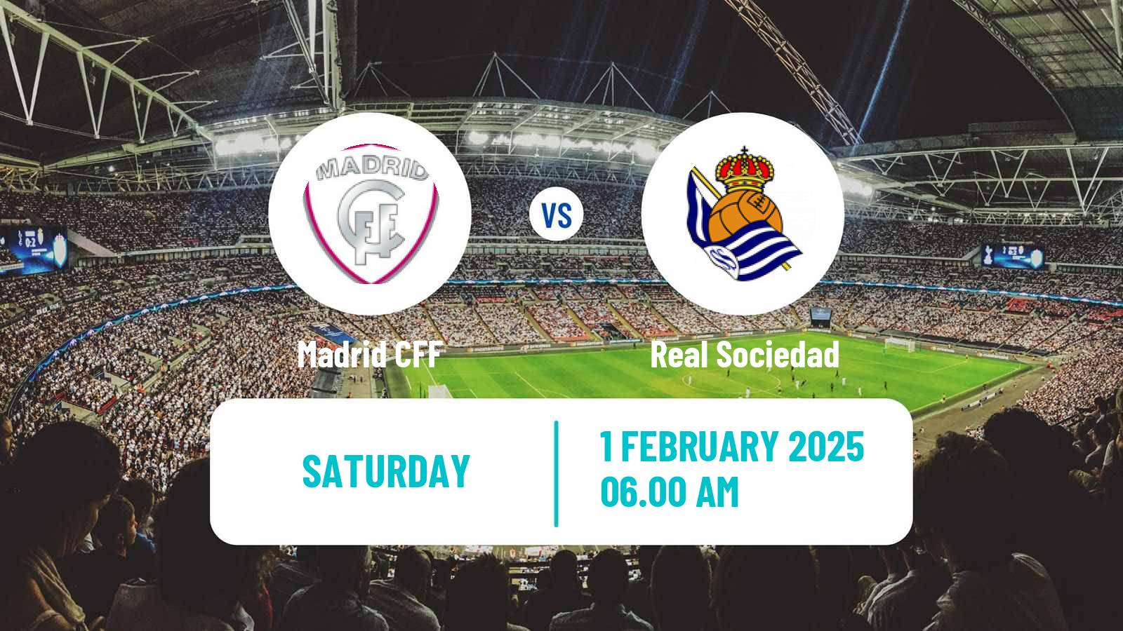 Soccer Spanish Primera División Women Madrid CFF - Real Sociedad