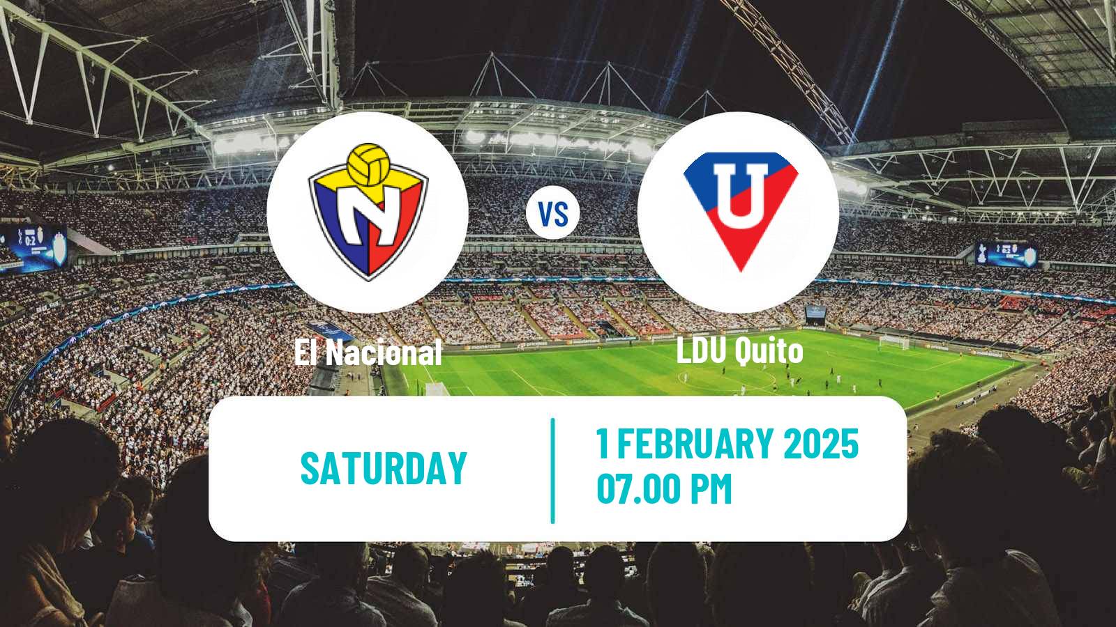 Soccer Ecuadorian Super Cup El Nacional - LDU Quito