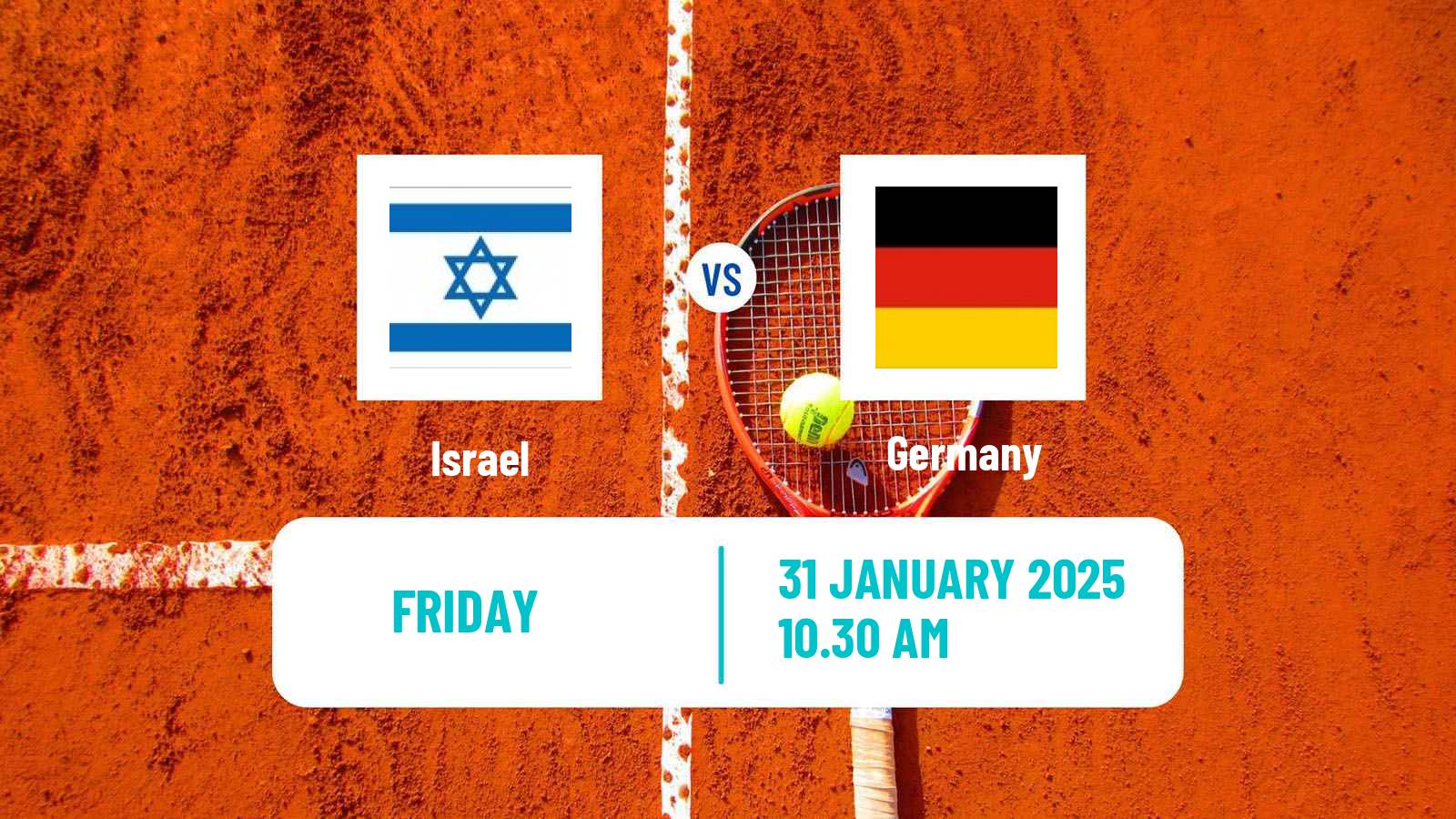 Tennis Davis Cup - World Group Teams Israel - Germany