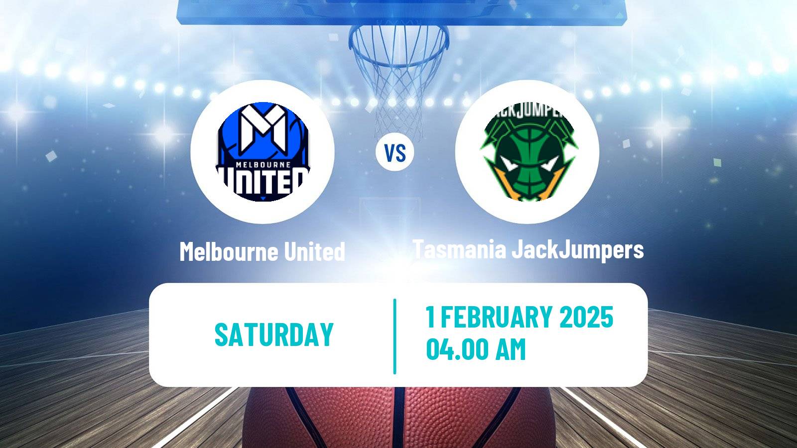 Basketball Australian NBL Melbourne United - Tasmania JackJumpers