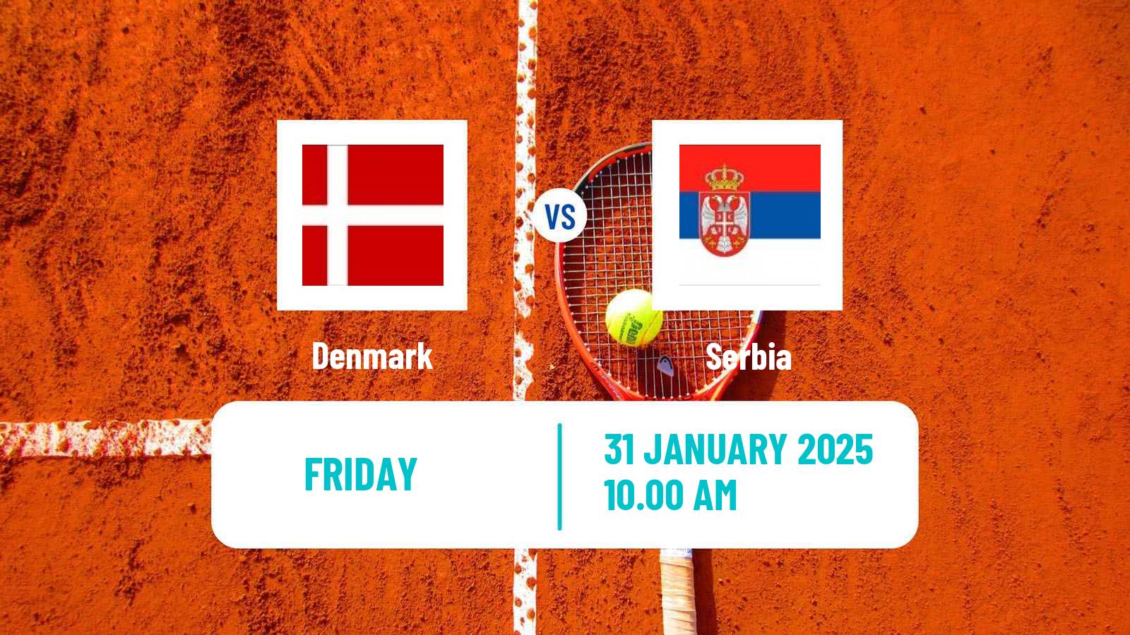 Tennis Davis Cup - World Group Teams Denmark - Serbia