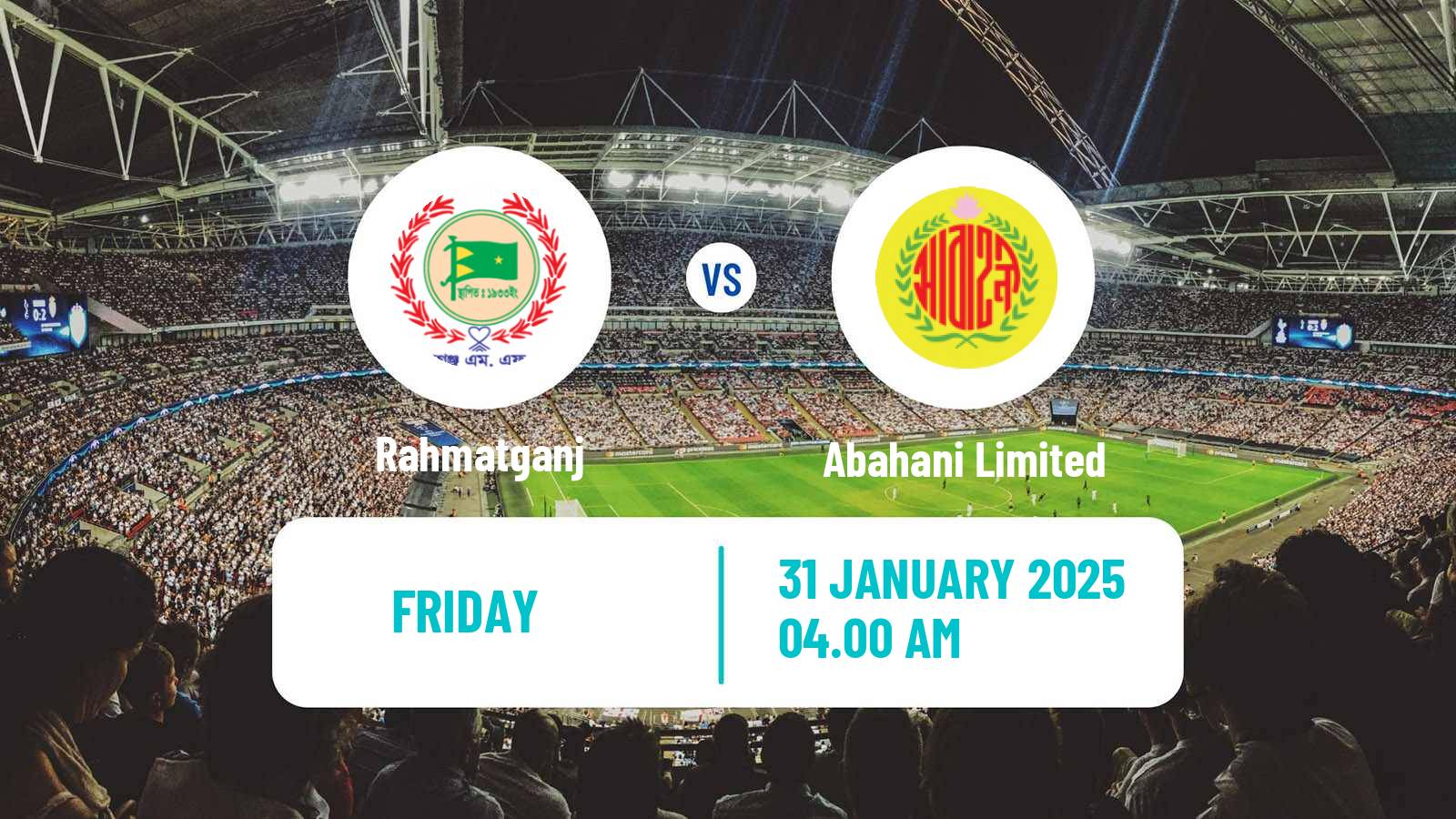 Soccer Bangladesh Federation Cup Rahmatganj - Abahani Limited