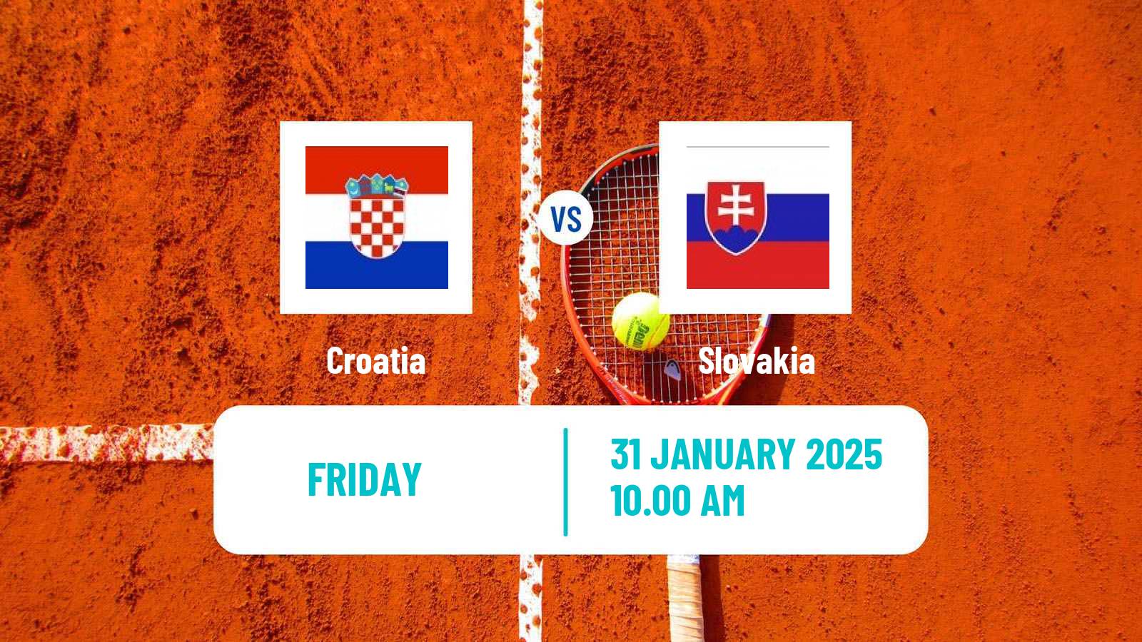 Tennis Davis Cup - World Group Teams Croatia - Slovakia