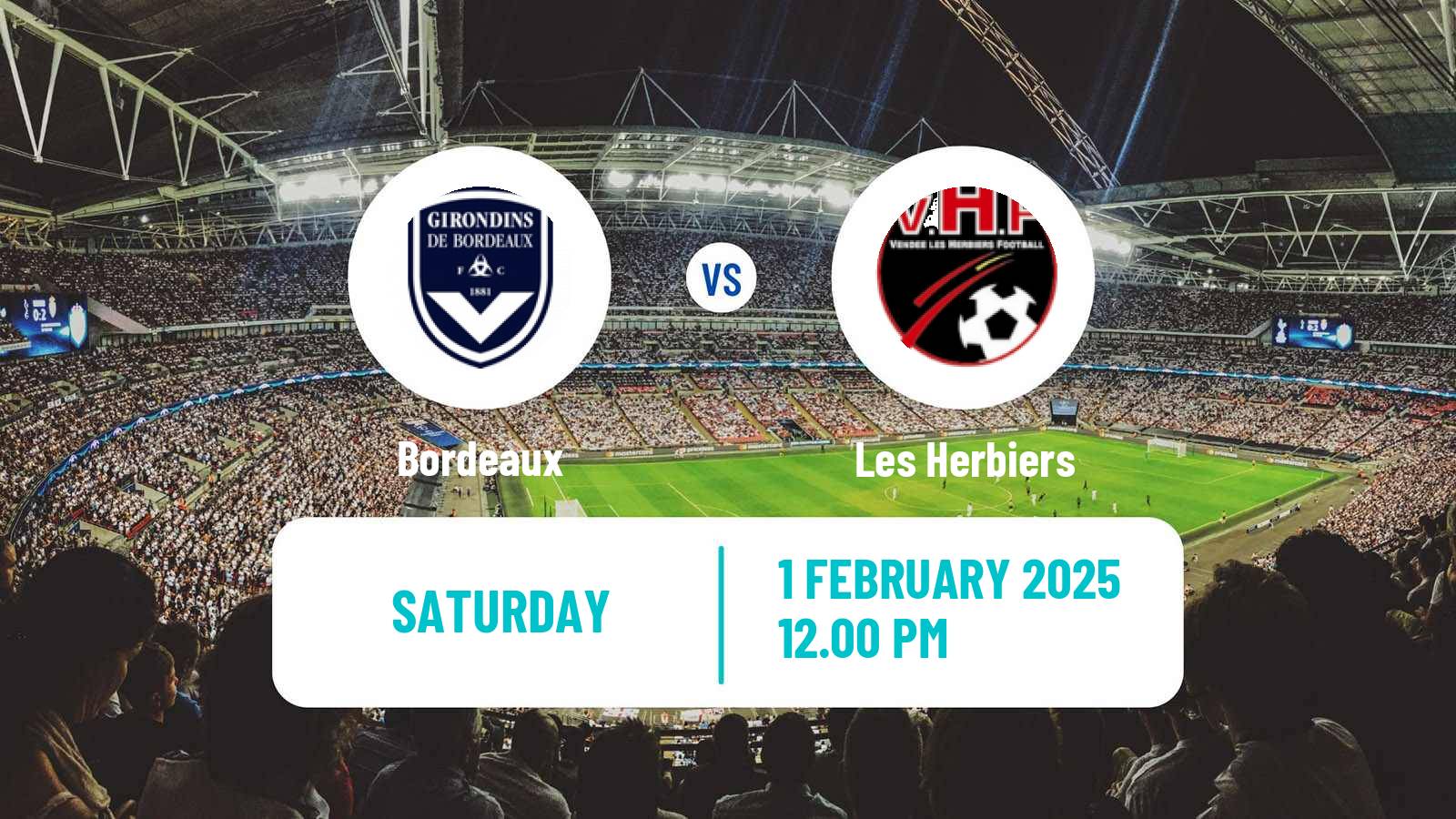 Soccer French National 2 - Group B Bordeaux - Les Herbiers