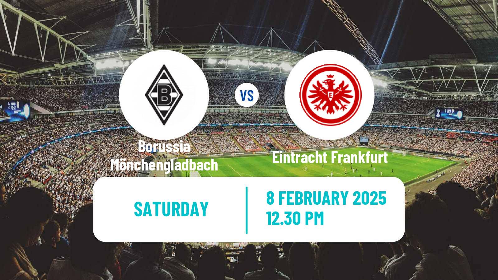 Soccer German Bundesliga Borussia Mönchengladbach - Eintracht Frankfurt