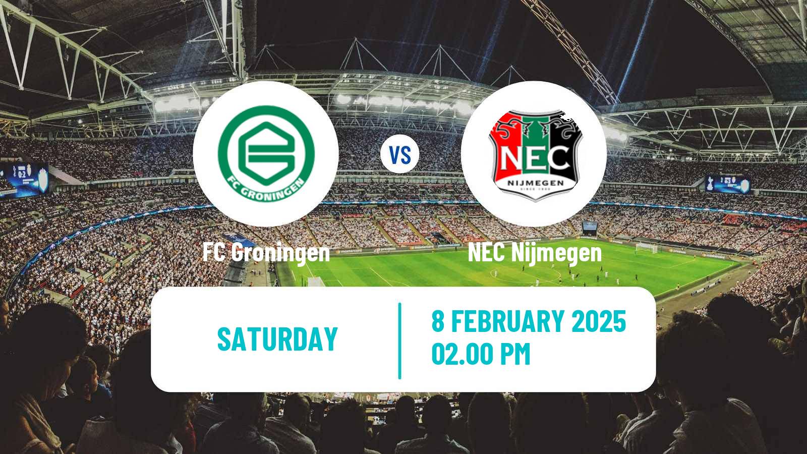 Soccer Dutch Eredivisie Groningen - NEC Nijmegen