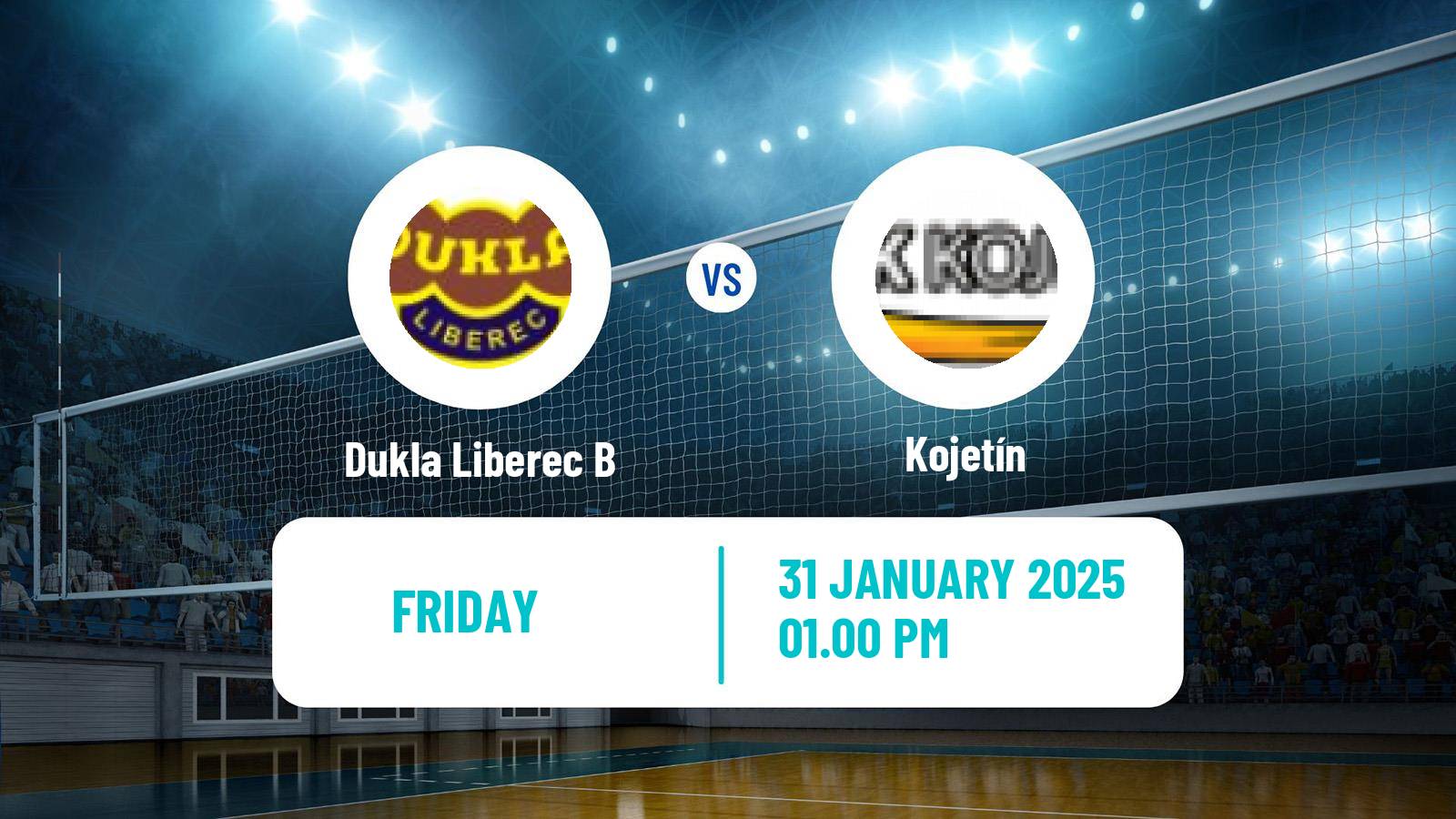 Volleyball Czech 1 Liga Volleyball Dukla Liberec B - Kojetín