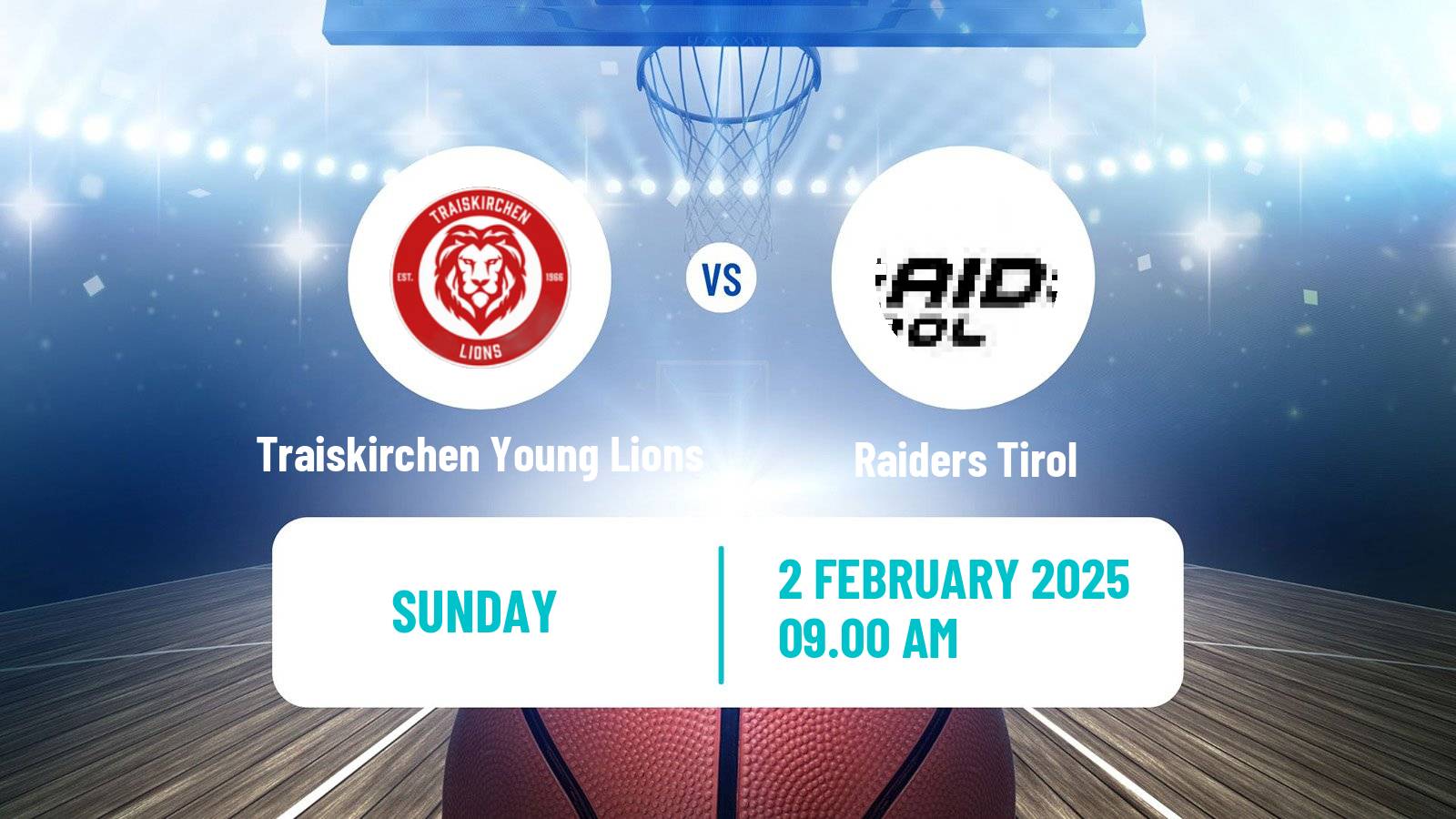 Basketball Austrian Zweite Liga Basketball Traiskirchen Young Lions - Raiders Tirol