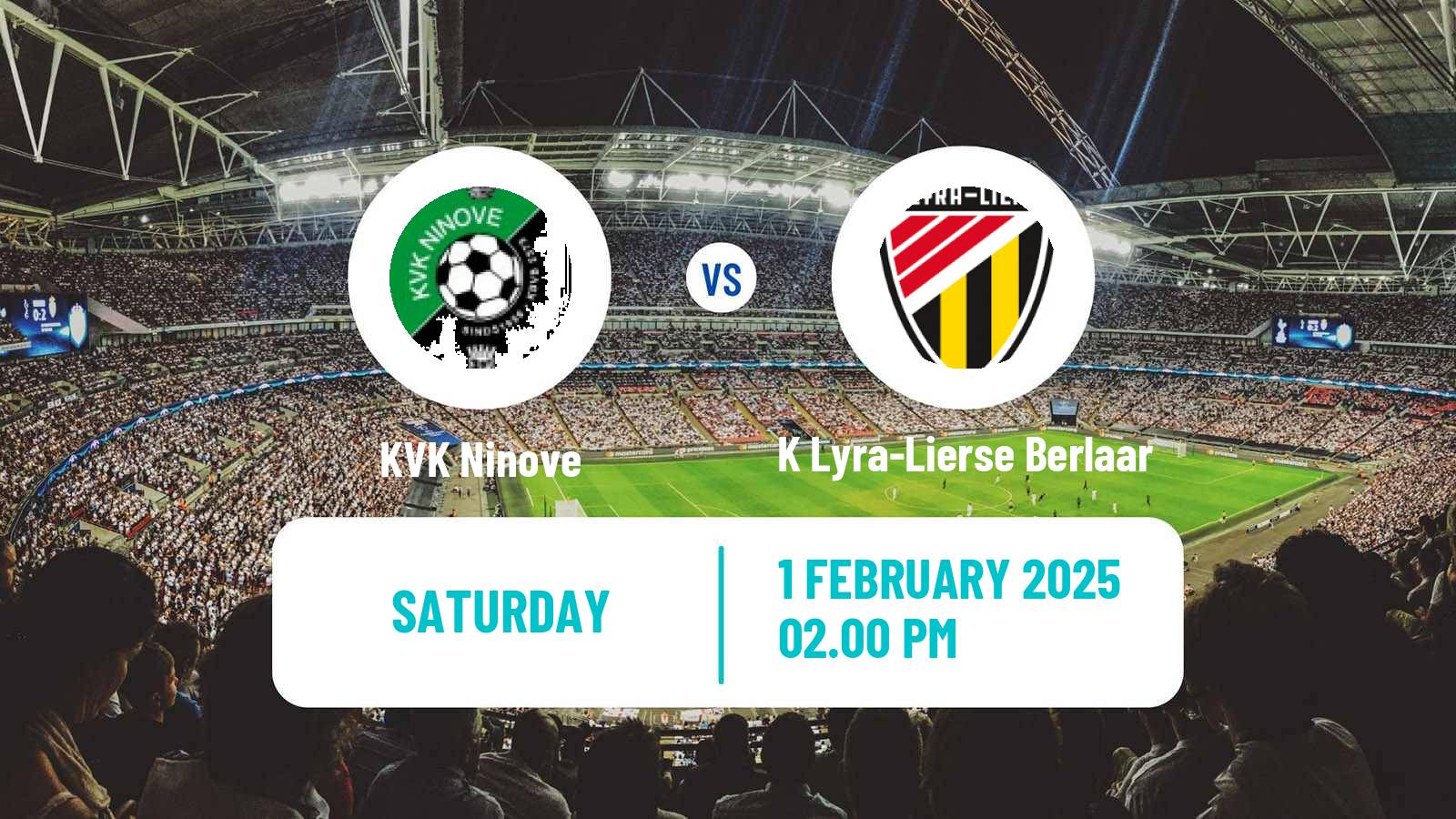 Soccer Belgian National Division 1 VV Ninove - K Lyra-Lierse Berlaar