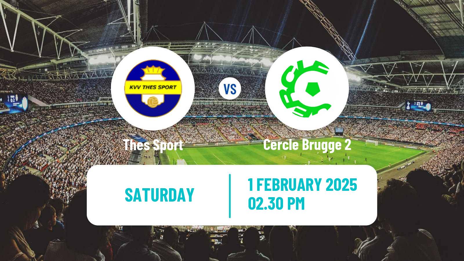 Soccer Belgian National Division 1 VV Thes Sport - Cercle Brugge 2