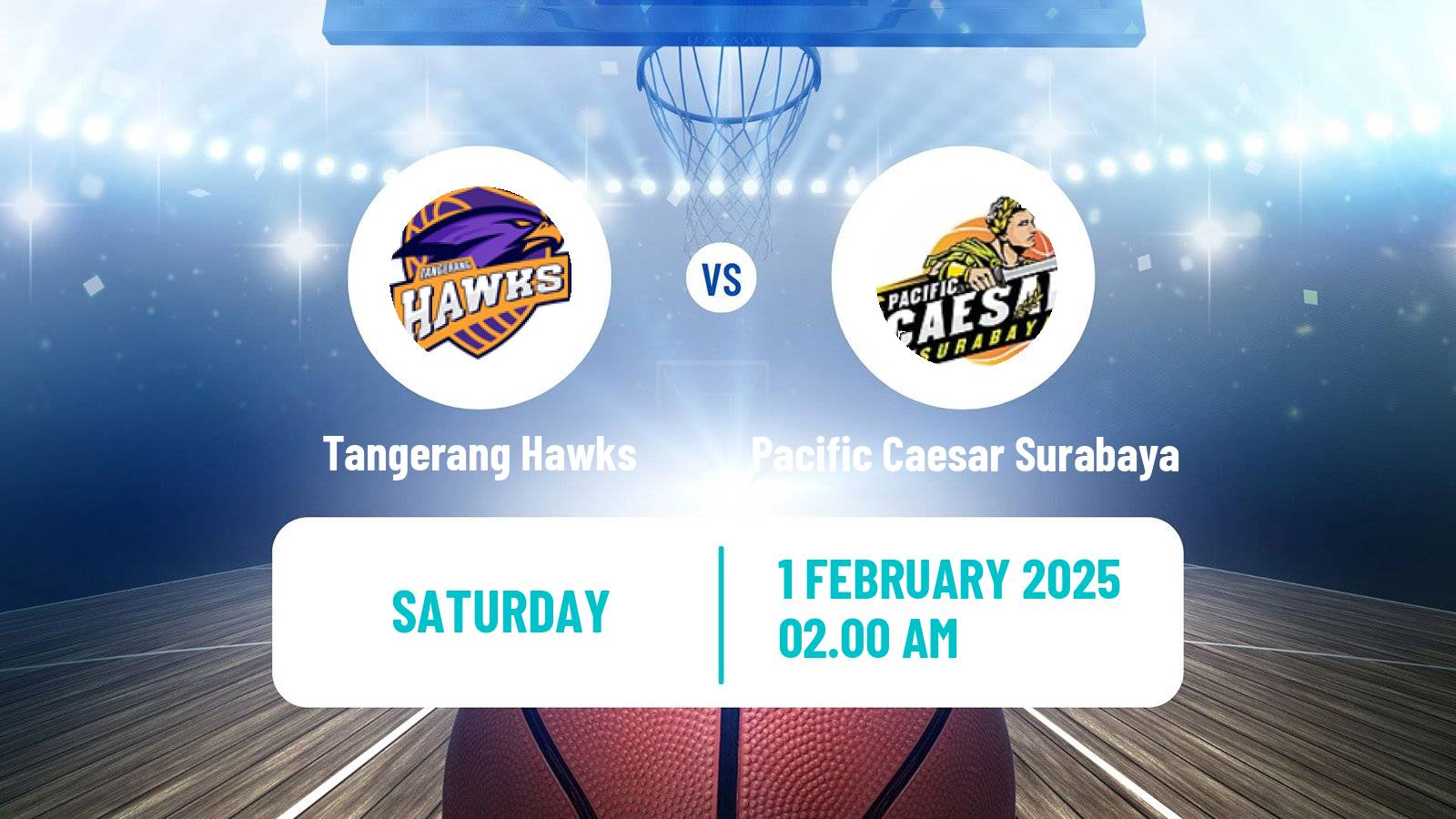 Basketball Indonesian IBL Tangerang Hawks - Pacific Caesar Surabaya