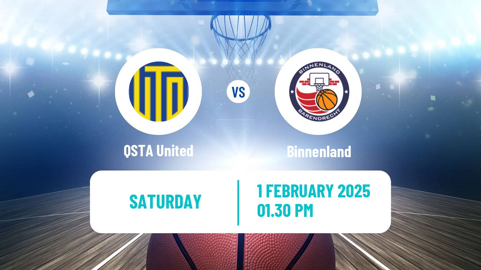 Basketball Dutch WBL Basketball QSTA United - Binnenland