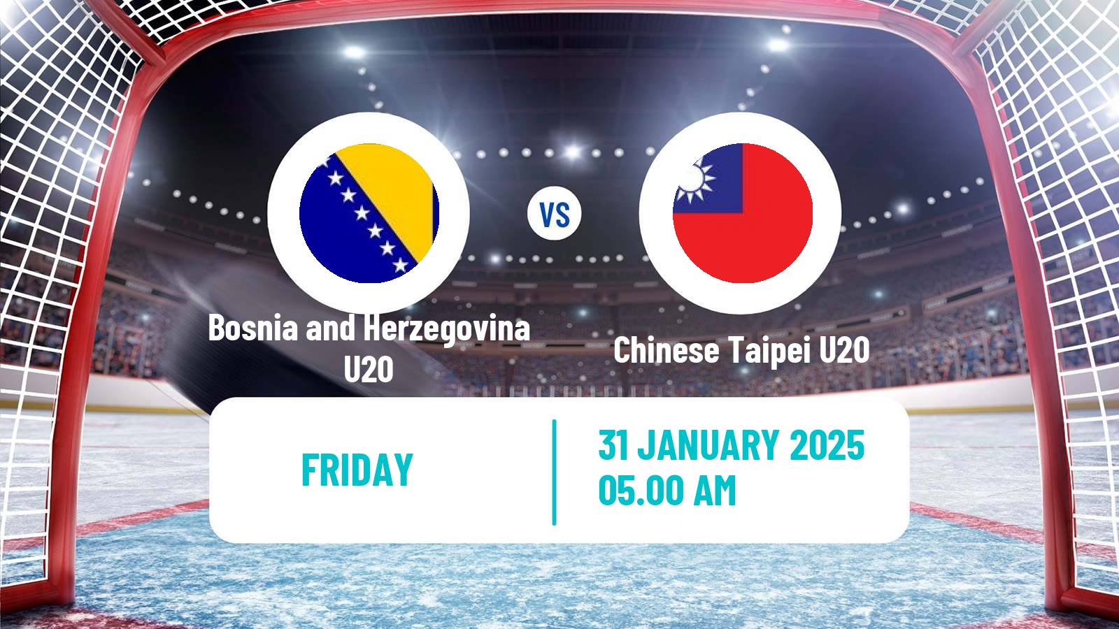 Hockey IIHF World U20 Championship IIIA Bosnia and Herzegovina U20 - Chinese Taipei U20