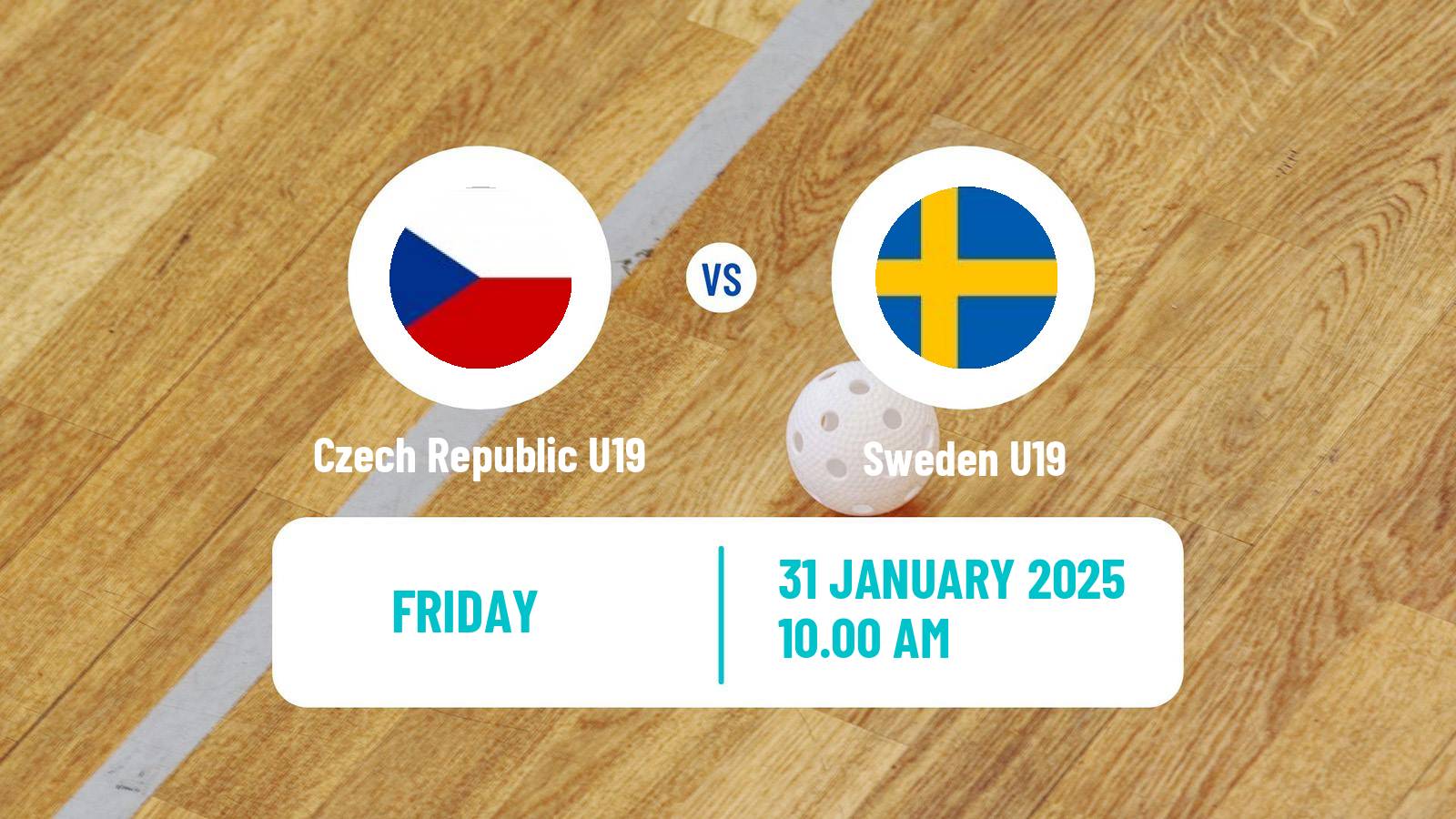 Floorball Friendly International Floorball Czech Republic U19 - Sweden U19