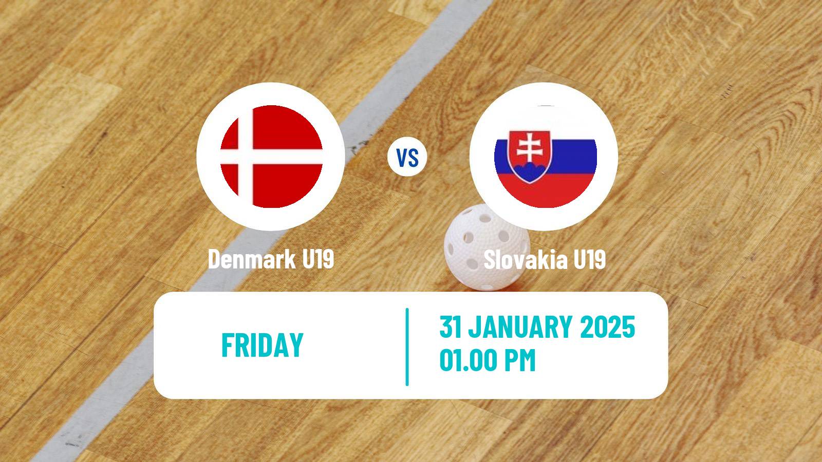 Floorball Friendly International Floorball Denmark U19 - Slovakia U19